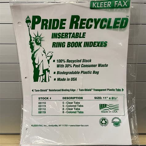 Insertable Ring Book Indexes | Reddie Bookstore