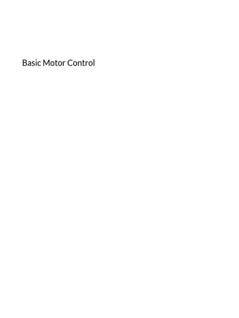 Basic Motor Control Tutorial 的图像结果