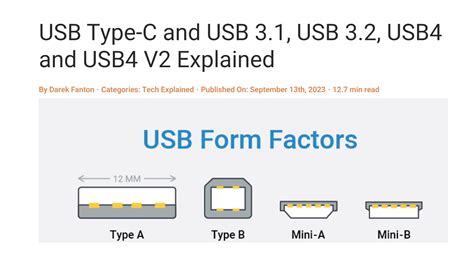 USB Differences Explained 的图像结果