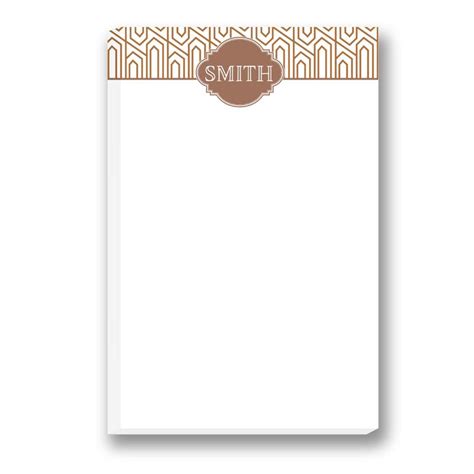 Stamp Pattern | Custom Note Pad | Custom Printed Notepads | Monogrammed ...