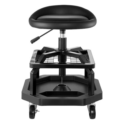 VEVOR Rolling Shop Stool Pneumatic Garage Seat/Work Stool with 300 lbs ...