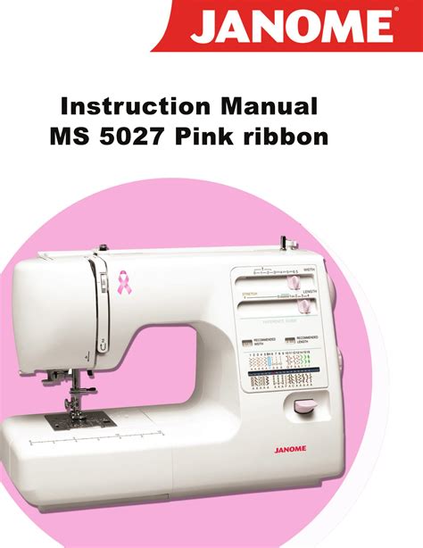 Janome Ms 5027 Users Manual Cover/16126