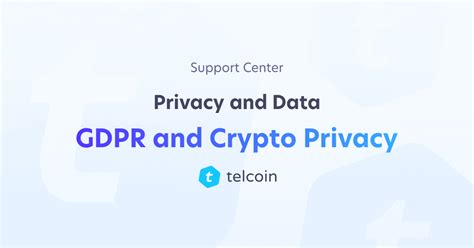 GDPR and Crypto Privacy - Privacy and Data