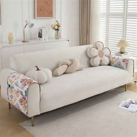 HOKIPO 'VivaCasa Series' Polyester 2 Pcs Printed Quilted Sofa Armrest ...