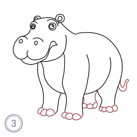How to Draw a Hippopotamus: A Step-by-Step | How to Mimi Panda