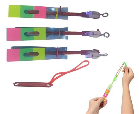 simple days flying toy led sling shot arrow rocket copters helicopter ...