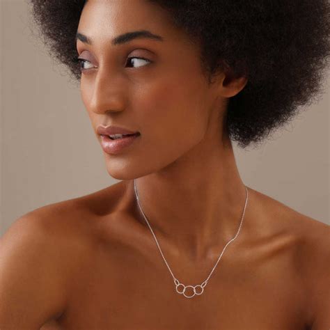 Shop LeCalla Interlocking Infinity Five Rings Necklace | TrueSilver