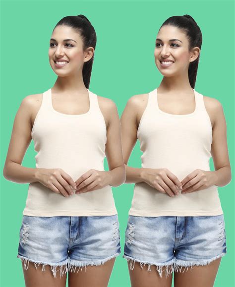 Buy Womens Skin Color Racerback Vest (Pack Of 2): TT Bazaar – T T Bazaar