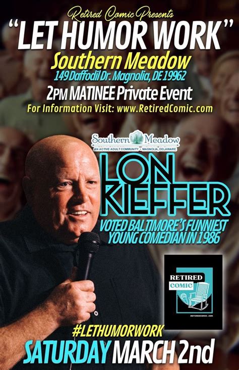 Let Humor Work - 55+ LIVE Comedy!, Southern Meadows Community Center ...