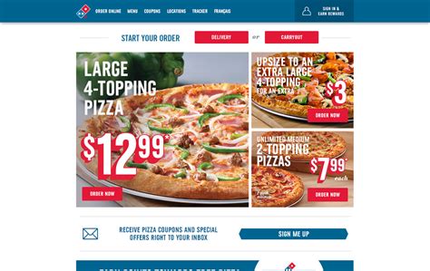 Image result for Domino's Website