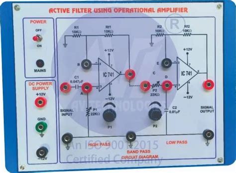 Filter Lab - ACTIVE FILTER TRAINER KIT LOW PASS, HIGH PASS & BAND PASS ...