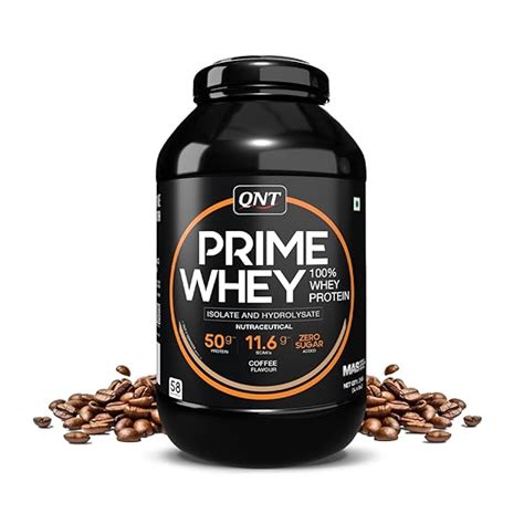 QNT Prime Whey Protein Powder | Coffee, 2 Kg | Triple Blend of Whey ...