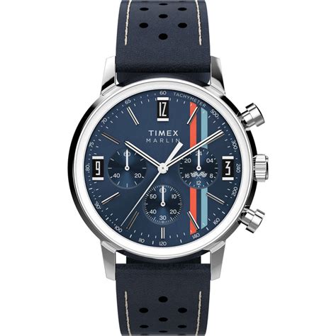 TIMEX Marlin Blue Round Dial Analog Men's Watch - TW2W99000UJ