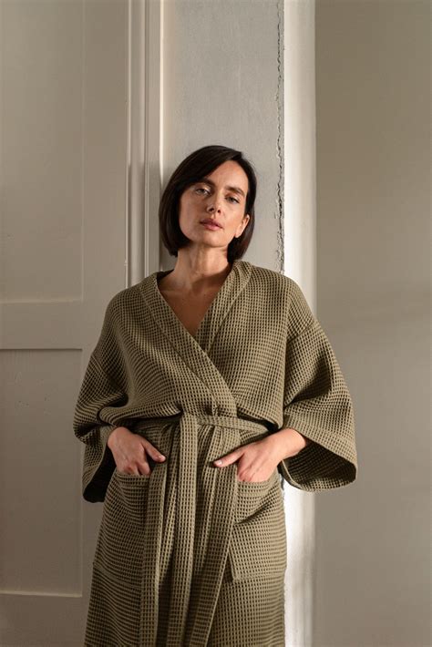 Wrap Yourself in Comfort Cozy Waffle Knit Robe.