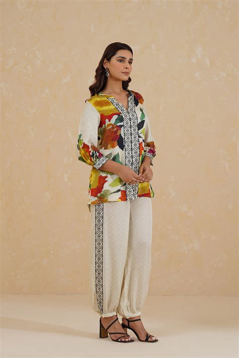 Brush Effect Print Co-ord Set - XL / XXXL