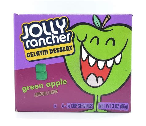 JOLLY RANCHER Green Apple Gelatin Jello 2.79 oz - Pack of 4 | Buy Now ...