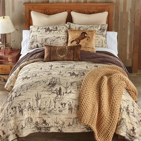 Amazon.com: BLACK FOREST DECOR Ranch Hand Western Cowboy Quilt Bed Set ...