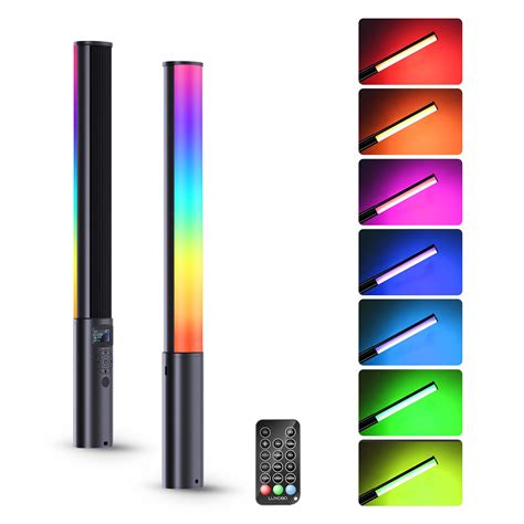 Amazon.com : LUXCEO RGB LED Video Light Wand, Handheld LED Photography ...