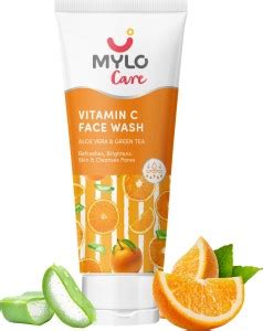 MYLO Vitamin C with AHA, Green Tea & Aloe Vera | Brightens Skin Face ...