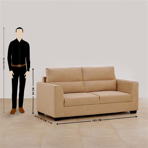 Buy Ellora Fabric 3+2 Seater Sofa Set - Beige from Home Centre at just ...