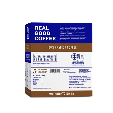 Buy Cold Brew Coffee Packs (Hazelnut Flavour) Online In India | Sleepy ...