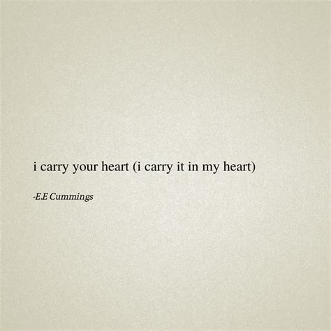 I Carry Your Heart with Me - A Poem Analysis