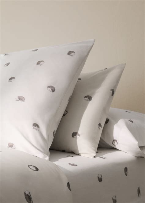 Federa cuscino bambini percalle di cotone stampa ricci 60x60 cm - Home ...