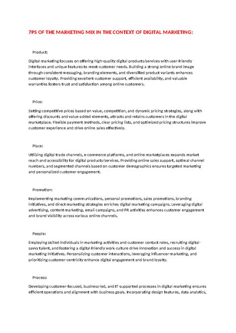 Digital Marketing - 7PS OF THE MARKETING MIX IN THE CONTEXT OF DIGITAL ...