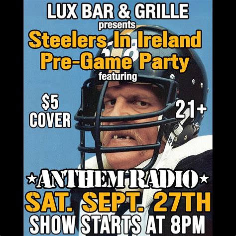 Steelers In Ireland Pre-Game Party, LUX Bar & Grille, Mc Keesport, 27 ...