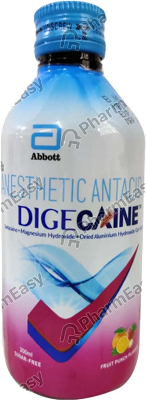 Buy Digecaine Fruit Punch Flavour Sugar Free Bottle Of 200ml Gel Online ...