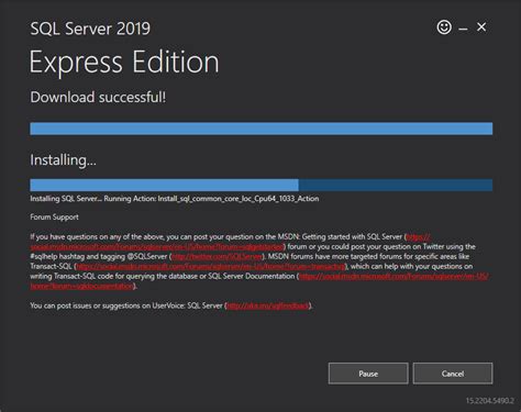 SQL Server Express Installation 的图像结果