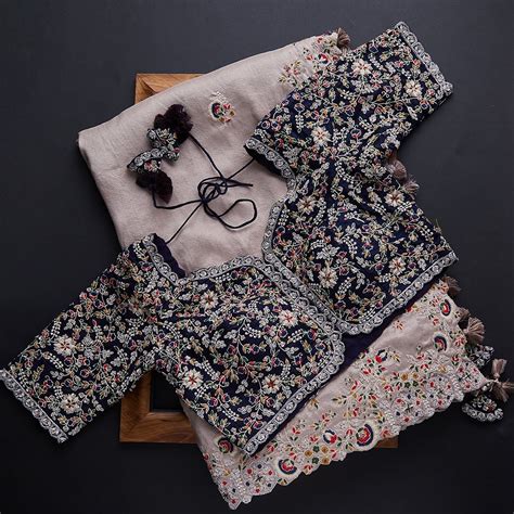Beigh Colour Rangoli Silk Embroidery Work Saree With Blouse – ANANT FASHION