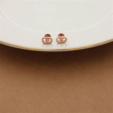Infinity Rose Gold Silver Stud for Women & Girls – Iyal Silver