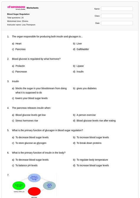 50+ Blood Sugar worksheets for Class 9 on Wayground | Free & Printable