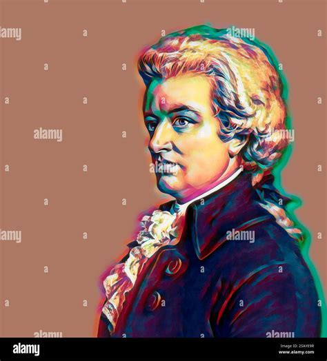 Wolfgang Amadeus Mozart, 1756 – 1791, composer of classical music ...