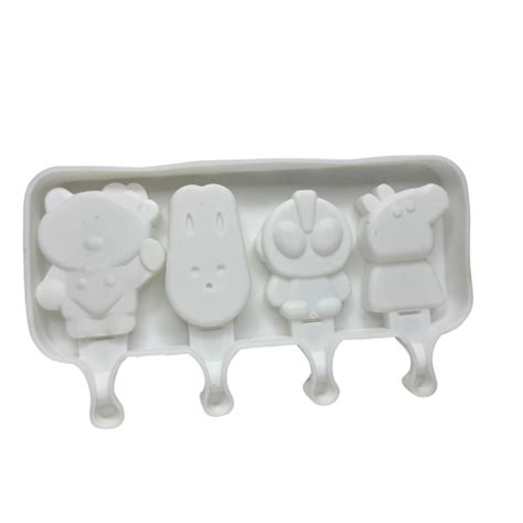 Silicon Mold Cake Sickle Peppa Pig 4 Cavity | Artikamart Silicone Mold|