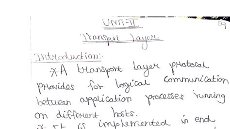 Transport Layer Protocols Overview - Cn Unit 2 - COMPUTER NETWORKS ...