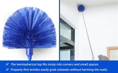 2 in 1 Long Handle Microfiber Feather Ceiling Duster for Dust Cleaning ...