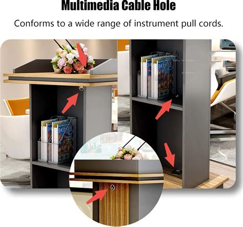 WABVAB Tall Solid Wood Podium 44 - Premium Lectern Stand, India | Ubuy