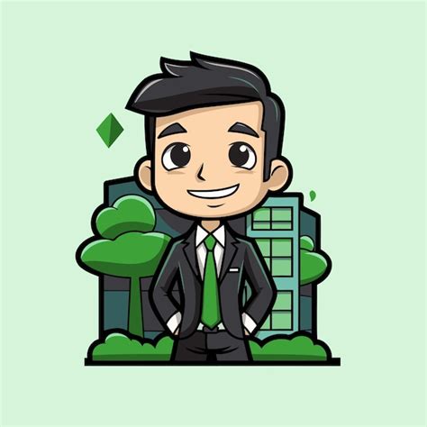 Business Man Cartoon Background Vector 的图像结果