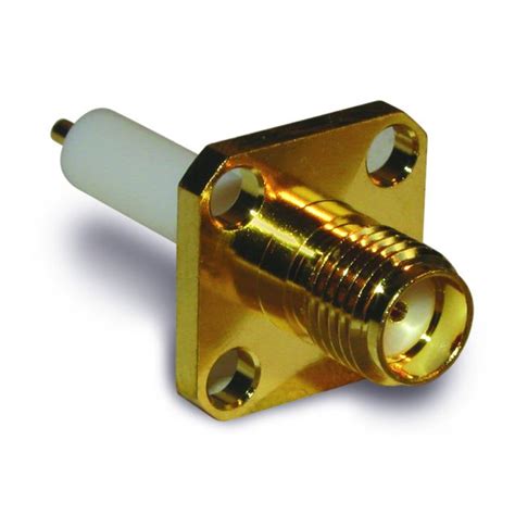 132146 Amphenol RF | Amphenol RF Panel Mount Female SMA, Straight Body ...