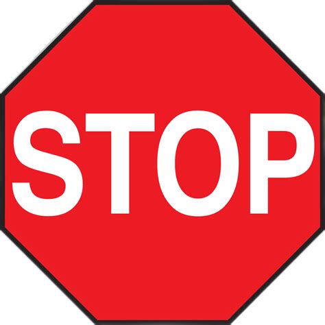 Mighty Line Stop Floor Sign-Standard Red in 2024 | Warehouse floor ...