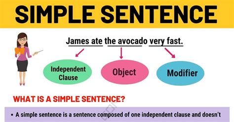 Simple Sentence: Examples and Definition of Simple Sentences • 7ESL | Simple sentences ...