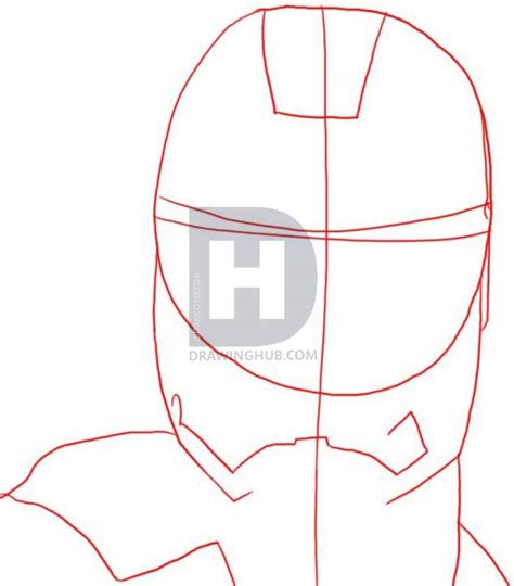 Iron Man Head Trawing Tutorial 的图像结果