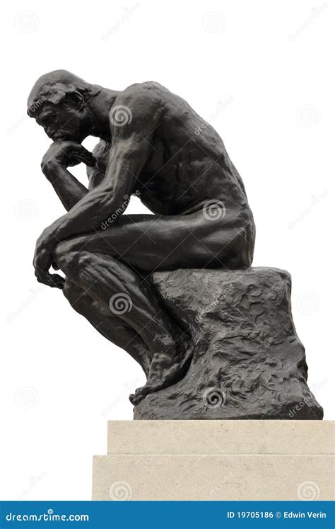 Rodin The Thinker Silhouette