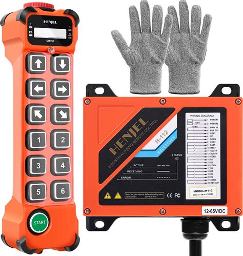 12 Channel Button Industrial Wireless Crane Radio Remote Control ...