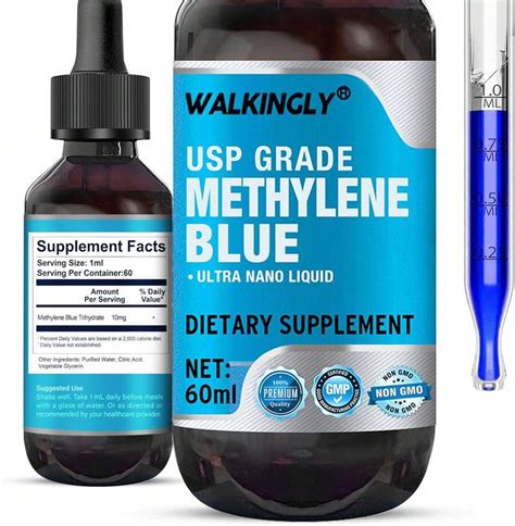 Methylene Blue Pharmaceutical Grade, 60 Ml Methylene Blue Humans, Drops ...