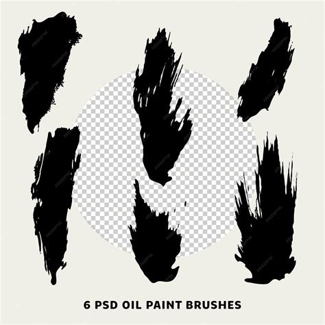 Premium PSD | Realistic brush strokes for photoshop psd oil painting ...