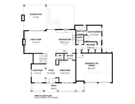 First Floor Plan - Premier Design Custom Homes