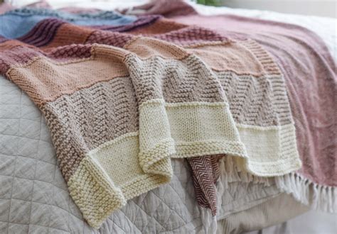 Sampler Afghan Knitting Pattern Tunisian Snowy Sampler Blanket
